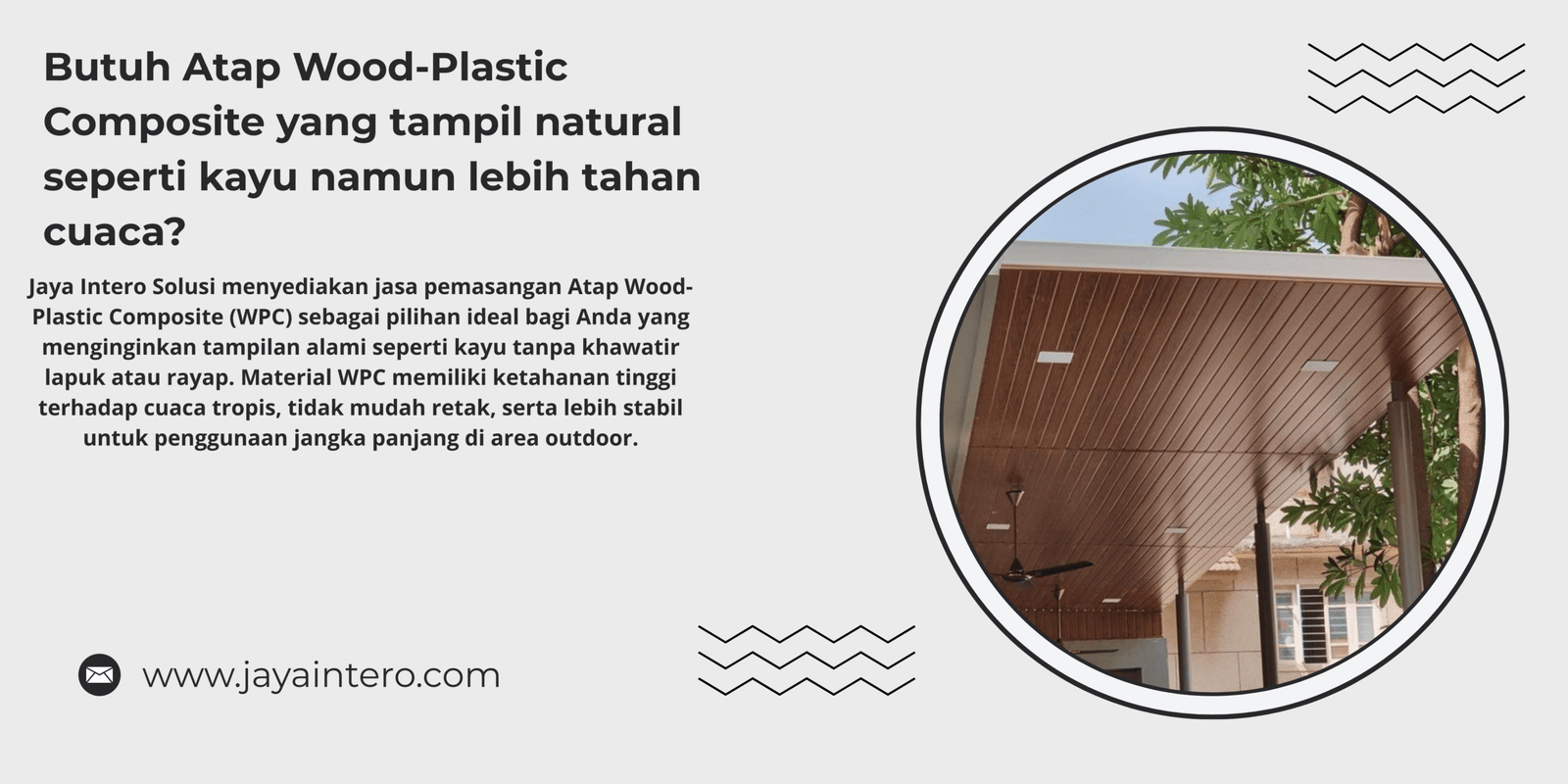 Atap Wood-Plastic Composite (WPC