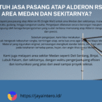 Borongan Atap Alderon RS(Single Wall) Di Medan