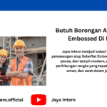 Borongan ​Atap Solarflat Embossed Jaya Intero Di Medan