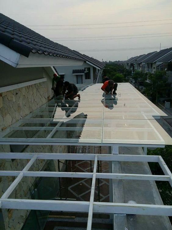 Borongan Atap Kaca Tempered Di Medan 
